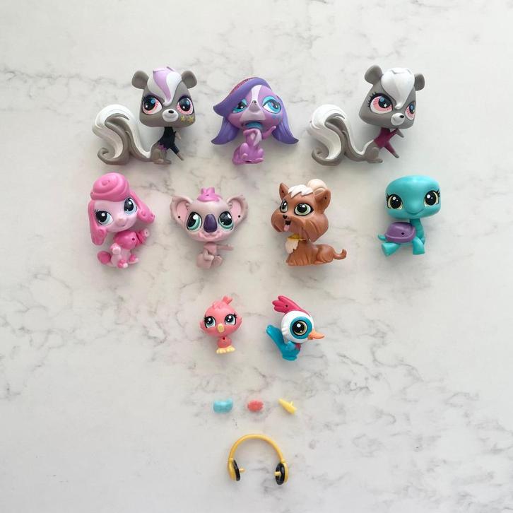 Littlest pet shop met kleine accessoires, Verzamelen, Poppetjes en Figuurtjes, Zo goed als nieuw, Ophalen of Verzenden
