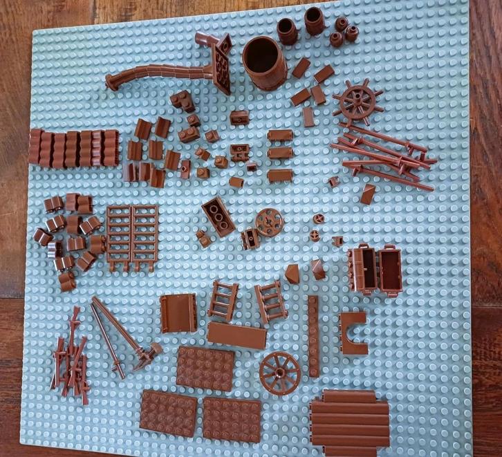 Lego partij bruine onderdelen, Kinderen en Baby's, Speelgoed | Duplo en Lego, Zo goed als nieuw, Lego, Losse stenen, Ophalen of Verzenden