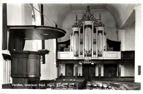 Vorden, Interieur Ned. Herv. Kerk - ongelopen, Verzamelen, Ansichtkaarten | Nederland, Ongelopen, Overijssel, 1920 tot 1940, Ophalen of Verzenden