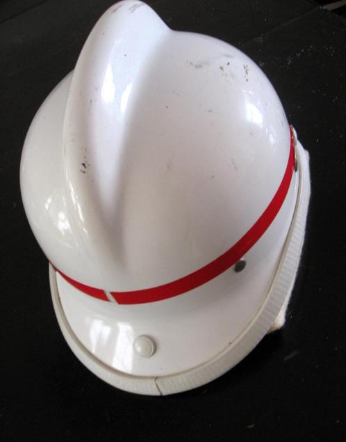 Vintage brandweerhelm uit de jaren 80, Verzamelen, Militaria | Algemeen, Overige soorten, Helm of Baret, Nederland, Ophalen of Verzenden