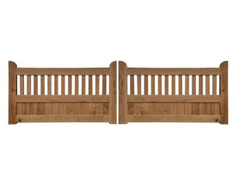 Eiken Toegangspoort IP30 | 3.50m totaal | LEEGVERKOOP!! beschikbaar voor biedingen