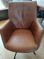 4 cognac kleurige leren stoelen van Lederland, Ophalen, Gebruikt