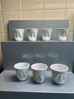 7 witte deuk bekers voor espresso, Ophalen of Verzenden, Zo goed als nieuw, Overige stijlen, Kop(pen) en/of Schotel(s)