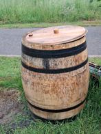 Regenton van eiken wijnvat, Tuin en Terras, Regentonnen, 150 liter of meer, Ophalen, Zo goed als nieuw, Hout