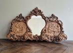 Franse kapstok / spiegel, Ophalen of Verzenden, Ovaal, Minder dan 50 cm, Minder dan 100 cm