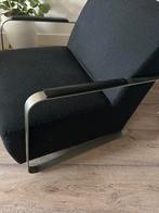 Zwarte fauteuil, Huis en Inrichting, Fauteuils, Ophalen, Gebruikt, 50 tot 75 cm