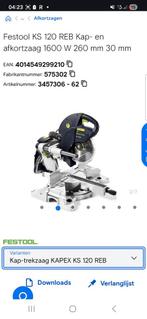 Festool KS 120 REB Afkortzaag, Doe-het-zelf en Verbouw, Gereedschap | Zaagmachines, Ophalen