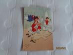 oude kinderkaart kind voor spiegel 1933, Verzamelen, Ansichtkaarten | Themakaarten, Ophalen of Verzenden, 1920 tot 1940, Gelopen
