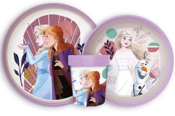 Disney Frozen Kinderservies - Magnetron - Anna, Elsa en Olaf beschikbaar voor biedingen