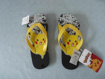 Pokemon kinder teen badslippers met Pikachu - Zwart – Mt 30 beschikbaar voor biedingen