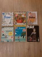 Tijdschrift Flow, Happinez, Sestra, Zomerboeken, Palet, Boeken, Tijdschriften en Kranten, Ophalen of Verzenden, Zo goed als nieuw
