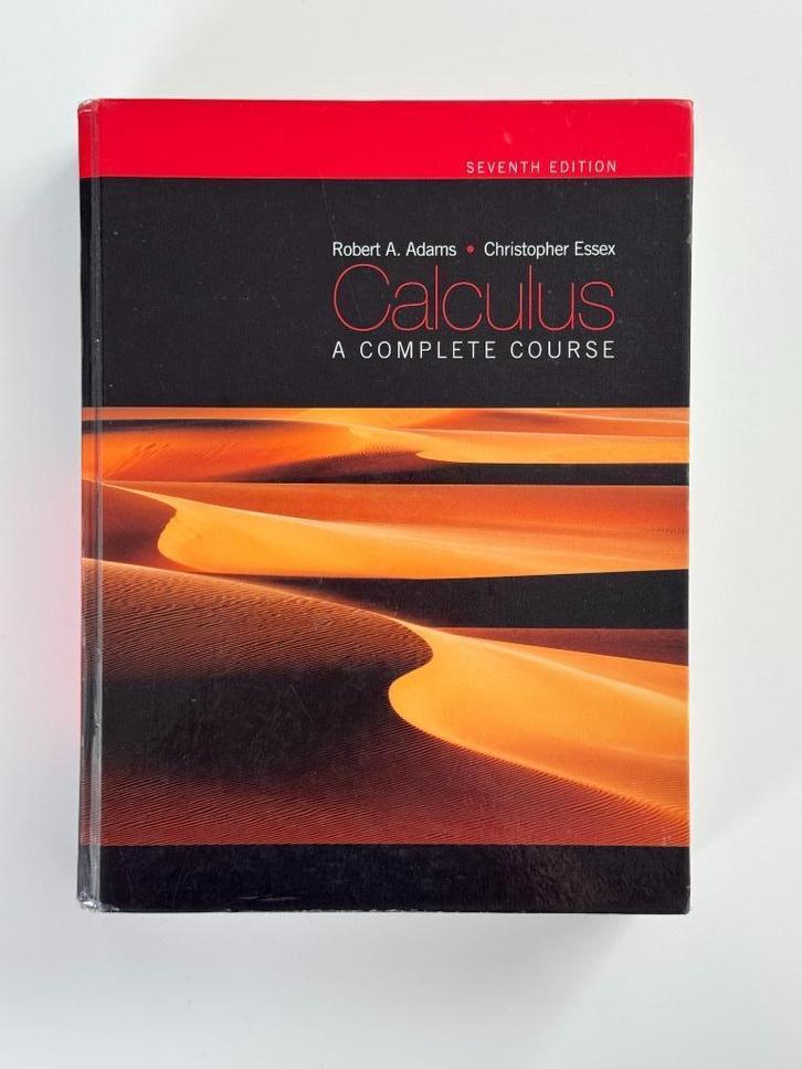 Calculus - A Complete Course - 7th Edition, Boeken, Studieboeken en Cursussen, Gelezen, WO, Beta, Ophalen of Verzenden