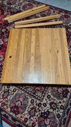 Ikea houten tafel - 4 kanten bjorkudden, Ophalen of Verzenden
