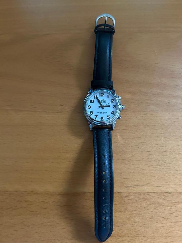 Low Vision sprekend dameshorloge, Sieraden, Tassen en Uiterlijk, Smartwatches, Zo goed als nieuw, Wit, Ophalen
