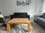 Massief houten salontafel | Robuuste koffietafel, Ophalen of Verzenden, Zo goed als nieuw, Rechthoekig, Eikenhout