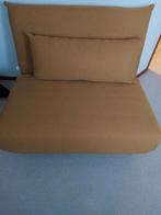 Gele eenpersoons futon stoel/bed, Ophalen, 100 cm, 190 cm of minder, Zo goed als nieuw