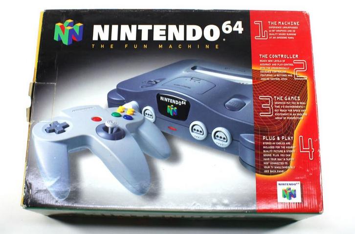GEZOCHT: lege spelcomputer doos nintendo 64, Spelcomputers en Games, Spelcomputers | Nintendo 64, Zo goed als nieuw, Met 1 controller
