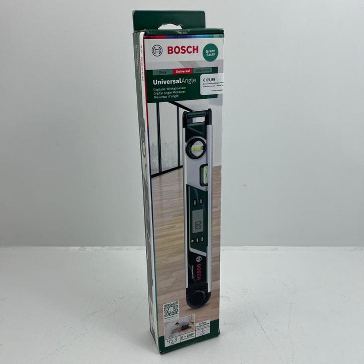 Bosch UniversalAngle Hoekmeter | Inclusief batterijen en etu, Doe-het-zelf en Verbouw, Meetapparatuur, Nieuw, Ophalen of Verzenden