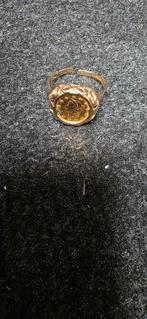 Gouden munt ring , 1 dollar 1853, Sieraden, Tassen en Uiterlijk, Ringen, Ophalen of Verzenden, Zo goed als nieuw, Dame, Goud