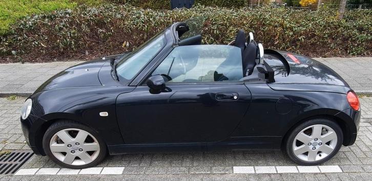 Daihatsu Copen 0.7 16V 50KW Turbo 2004 Zwart, Auto's, Daihatsu, Particulier, Copen, Airconditioning, Centrale vergrendeling, Elektrische buitenspiegels