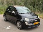 Fiat 500 500c 1.2 AUT Cabrio NAP Stoelverwarming Leer Xenon, Auto's, 1242 cc, 4 cilinders, Cabriolet, Zwart