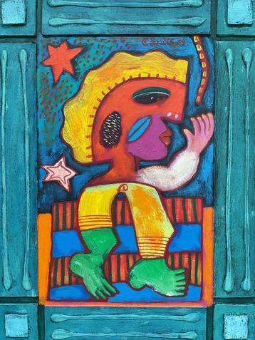 Clemens Briels (1946) - Abstracte voorstelling (2004) beschikbaar voor biedingen