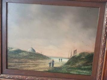 Schilderij duinen Scheveningen H. Breedveld koepel Faassen beschikbaar voor biedingen