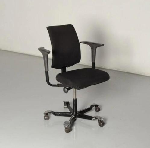 Hag H05 ergonomische bureaustoelen zwart nieuwe stof, Huis en Inrichting, Bureaustoelen, Zo goed als nieuw, Bureaustoel, Zwart