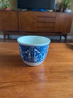 Petrus Regout Maastricht Delfts Blauw Bloempot 12 cm, Gebruikt, Overige typen, Ophalen of Verzenden, Overige stijlen