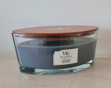 Woodwick Elipse Geurkaars | Evening Onyx | beschikbaar voor biedingen