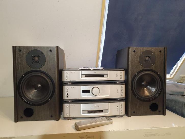 Sony TA-VF1 complete stereo set (met gebreken), Audio, Tv en Foto, Stereo-sets, Gebruikt, Cassettedeck, Cd-speler, Tuner of Radio