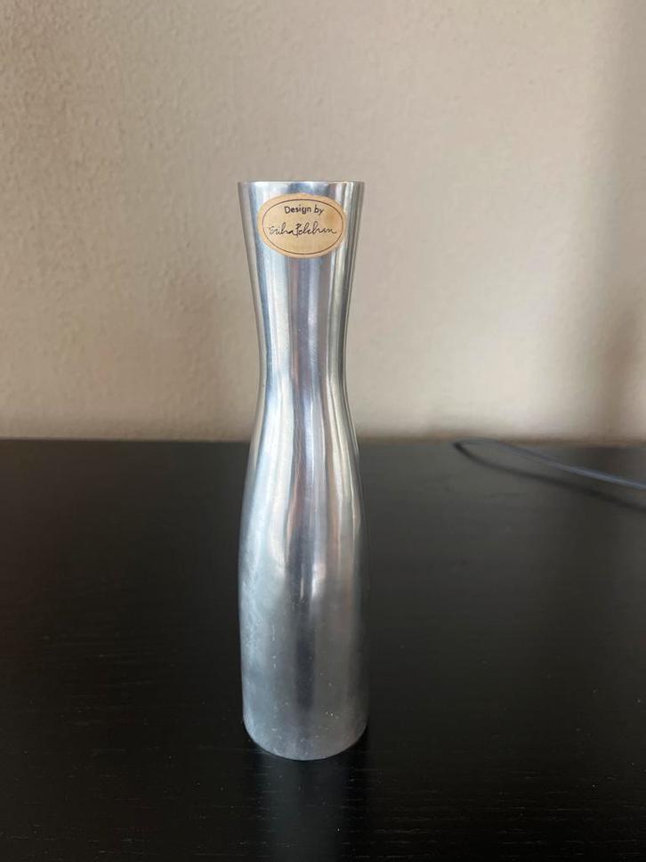 Vintage IKEA Stalen Kandelaar, Huis en Inrichting, Woonaccessoires | Vazen, Gebruikt, Zwart, Minder dan 50 cm, Overige materialen