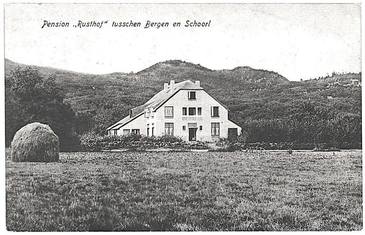 960689 Tussen Bergen en Schoorl 1918 NH Rusthof Zegel afgew, Verzamelen, Ansichtkaarten | Nederland, Gelopen, Noord-Holland, Voor 1920