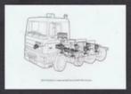 Foto DAF FTD 8x4 trekker met GINAF hpvs en voorloopas 1990., Verzamelen, Overige Verzamelen, Ophalen of Verzenden, Zo goed als nieuw