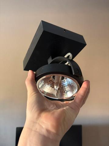 Design plafond spot zwart draai- en kantelbaar - Go beschikbaar voor biedingen