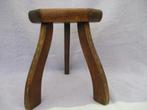 Vintage Houten Krukje, driepoot, v.a 30,00e, Ophalen of Verzenden