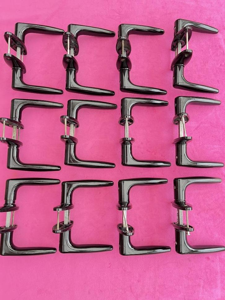 Oude bakelieten deurklinken, deurkrukken, klinken, grepen, Antiek en Kunst, Curiosa en Brocante, Ophalen of Verzenden