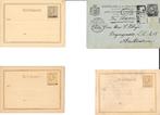 Vier Nederlands Indie briefkaarten, Verzenden