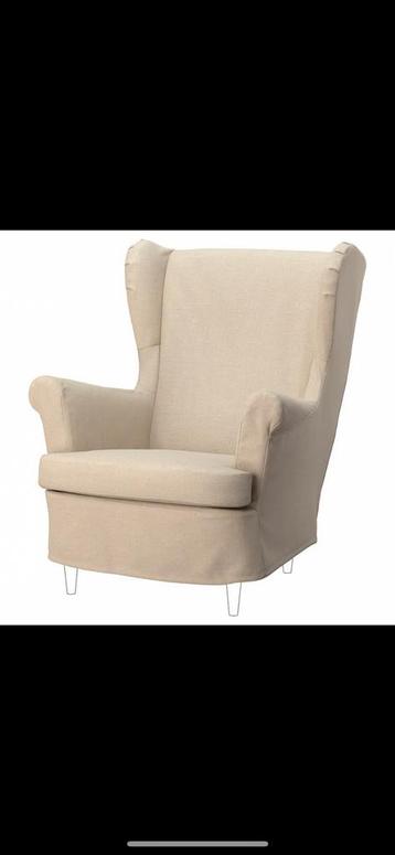 2 stuks hoes beige voor IKEA Strandmon fauteuil beschikbaar voor biedingen