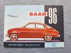 Brochure SAAB 96 - 1960 EN., Ophalen of Verzenden, Overige merken