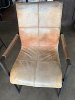6 Industriële Leren Eetkamerstoelen, Antiek en Kunst, Antiek | Meubels | Stoelen en Banken, Ophalen
