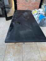 Mooie zwarte houten eettafel, Huis en Inrichting, Tafels | Eettafels, Ophalen, Gebruikt, 200 cm of meer, 50 tot 100 cm
