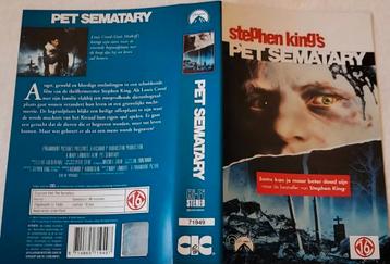 Stephen King Pet Sematary (Small Box) VHS Cover beschikbaar voor biedingen
