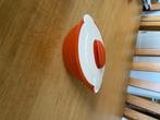 Vintage Sauskan Tupperware, Huis en Inrichting, Ophalen of Verzenden, Zo goed als nieuw, Oranje, Beker of Kan