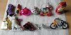 11 aparte luxe Gekleurde glazen Kerstballen / Ornamenten., Diversen, Kerst, Ophalen of Verzenden, Zo goed als nieuw