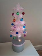 Handgemaakte roze fake feathertree met kleine balletjes, Ophalen of Verzenden