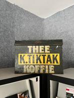 Vintage Tiktak Thee & Koffie Blik, Ophalen of Verzenden, Gebruikt