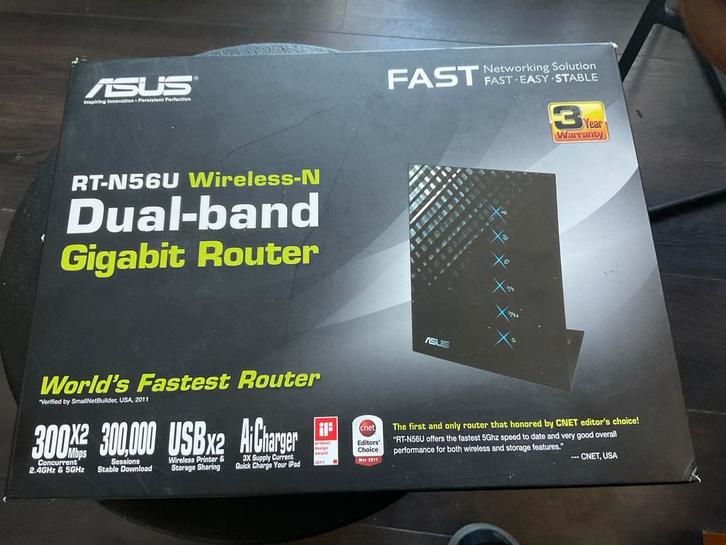 ASUS RT-N56U Dual-band Gigabit Router, Computers en Software, Routers en Modems, Nieuw, Router, Ophalen
