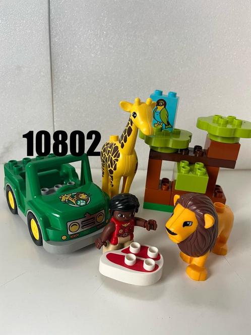 Lego Duplo  10802  -  Savanne  /  Dierentuin met Dieren, Kinderen en Baby's, Speelgoed | Duplo en Lego, Gebruikt, Duplo, Ophalen of Verzenden