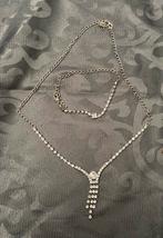 Vintage strass set: ketting & armband, Sieraden, Tassen en Uiterlijk, Kettingen, Overige materialen, Ophalen of Verzenden, Zo goed als nieuw
